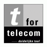 t for Telecom Logo PNG Vector