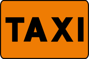 TAXI TRAFFIC SIGN Logo PNG Vector