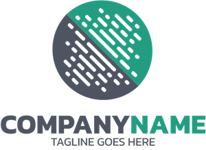 Tech Circle Shape Company Logo PNG Vector