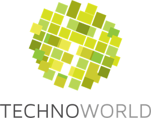 Techno World Logo Vector