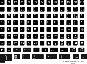 teclado pisc 1816 abnt2 Logo PNG Vector