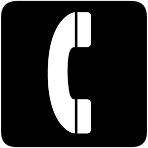 TELEPHONE SYMBOL Logo PNG Vector