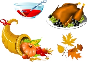 thanksgiving symbol set Logo PNG Vector