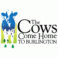 The Cows Come Home to Burlington Logo Vector