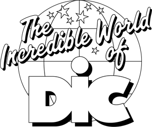 The Incredible World of DiC Print Logo Vector