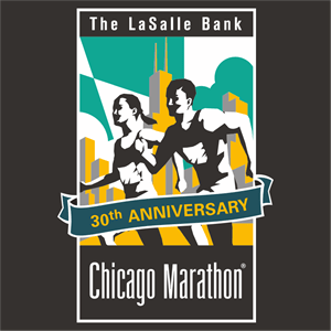 The LaSalle Bank Chicago Marathon Logo Vector