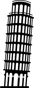 The Tower of Pisa Logo PNG Vector