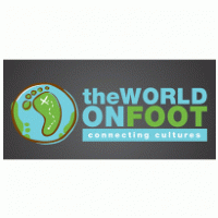 The World On Foot Logo Vector