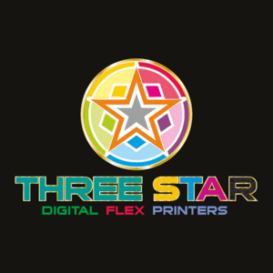 Three Star Printers Logo PNG Vector