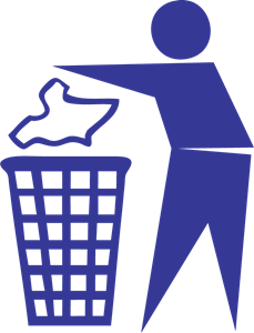 Throw Away Your Trash Logo Vector