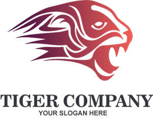 Tiger Cat Company Logo Vector