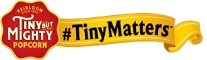 Tiny but Mighty Popcorn #TinyMatters Logo Vector