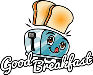 Toast mascot Logo Vector