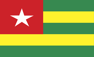Togo Flag Logo Vector