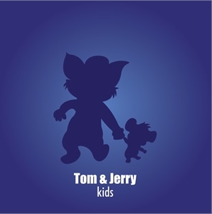 tom & jerry kids Logo Vector