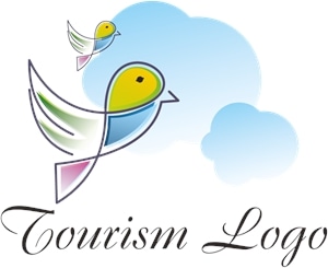 Tourism Entertainment Bird Logo PNG Vector