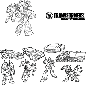 Transformers - Robots in Disguise Characters Logo Vector