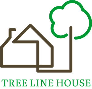 Tree Line House Logo PNG Vector