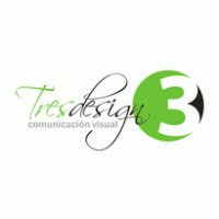 Tresdesign Division comunicacion Visual Logo Vector