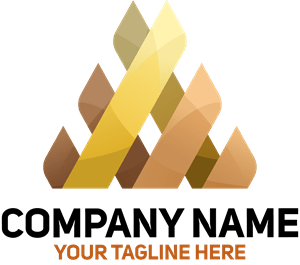 Triangle Abstract Company Shape Logo PNG Vector