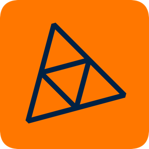 Triangular fractal Logo PNG Vector