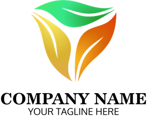 Triple Leaves Company Logo Vector