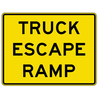 TRUCK ESCAPE RAMP SIGN Logo Vector