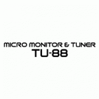 TU-88 Micro Monitor & Tuner Logo PNG Vector