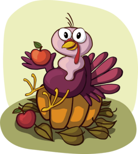 turkey sitting pumpkin Logo PNG Vector