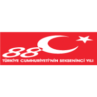 Türkiye Cumhuriyeti 88. yıl logosu Logo PNG Vector