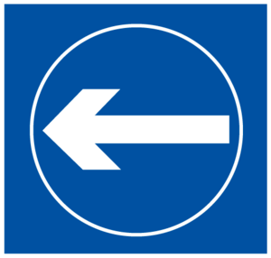TURN LEFT AHEAD ROAD SIGN Logo PNG Vector