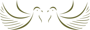 Two Birds Line Art Logo PNG Vector
