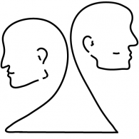 Two Heads Logo Vector