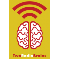 Two Radio Brains Logo Vector