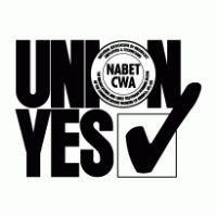 UNION YES NABET CWA Logo Vector