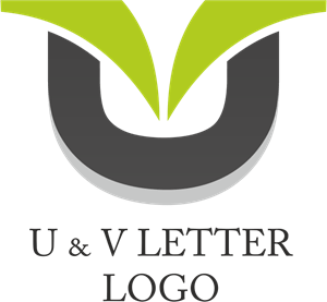U V Letter Logo PNG Vector