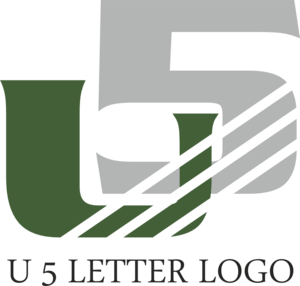 U5 Letter Logo PNG Vector
