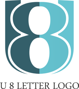 U8 Letter Logo PNG Vector