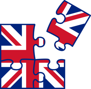 UK flag jigsaw Logo PNG Vector