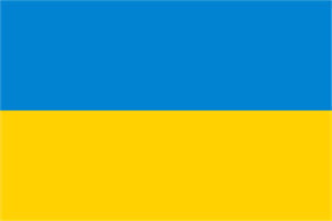 Ukraine Flag Logo Vector
