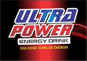 Ultra Power Energy Drink Logo Vector