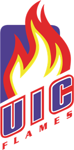 University of Illinois-Chicago Flames Logo Vector