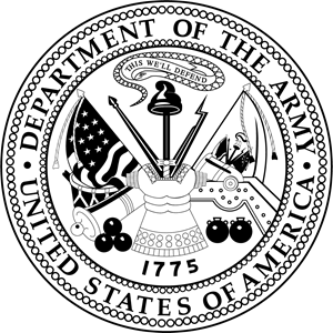 US Army Seal / Black & White Logo PNG Vector