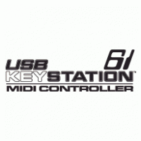 USB Keystation 61 MIDI Controller Logo PNG Vector