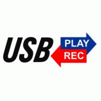 USB Play and Rec Logo Vector