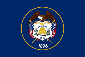 Utah State Flag Logo Vector