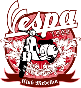 Vespa Club Medellin Logo PNG Vector