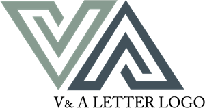 V A Letter Logo PNG Vector