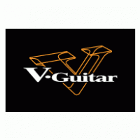 V-Guitar Logo PNG Vector