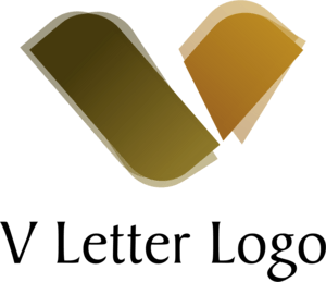V Letter Alphabets Logo Vector